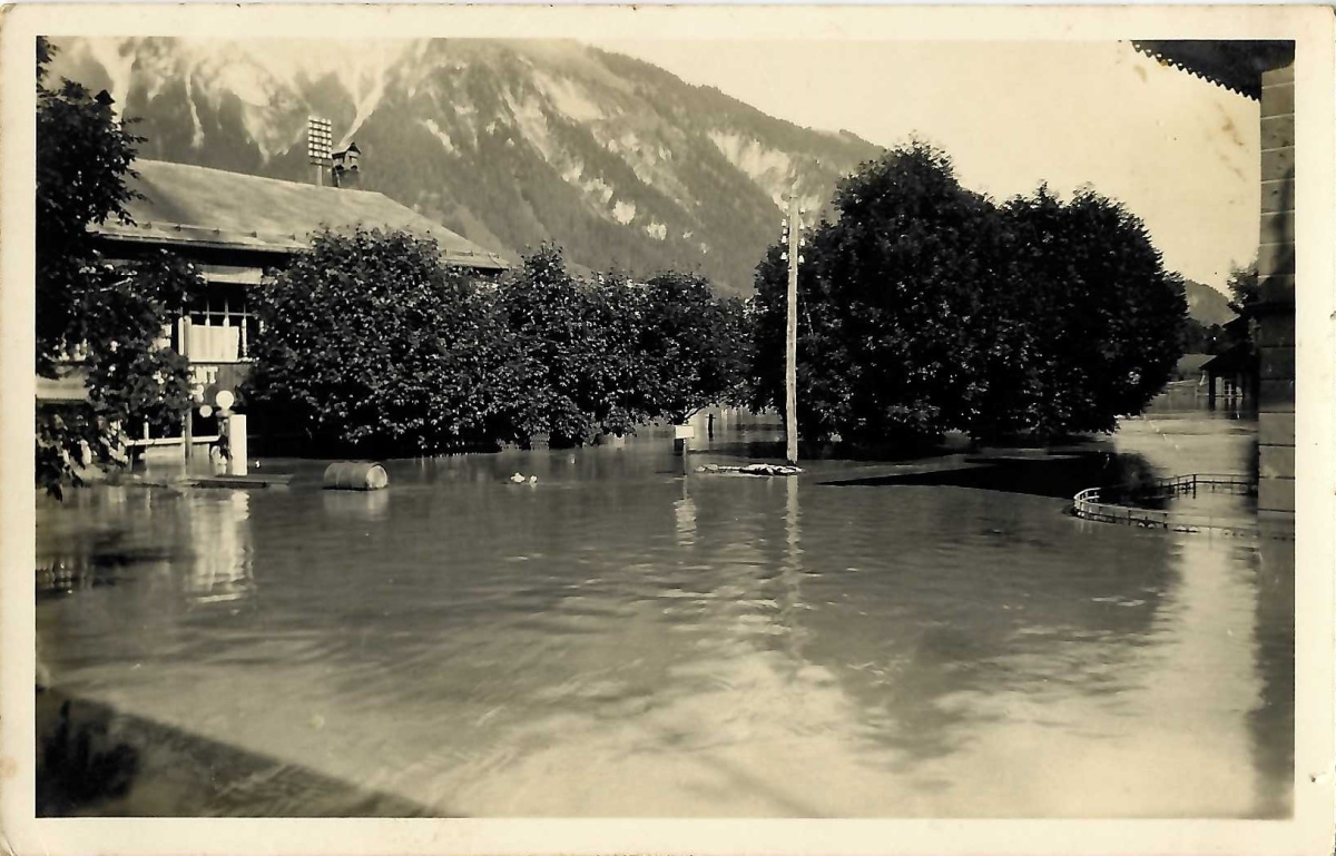 <p>Ueberschwemmung  ,  21.8. 1930 , Karte guter Zustand</p>